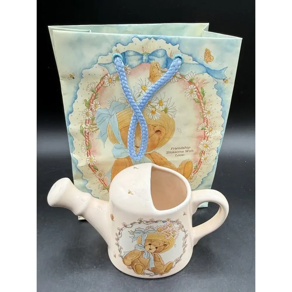 Cherished Teddies Porcelain Friendship Blossoms With Love Watering Can -7